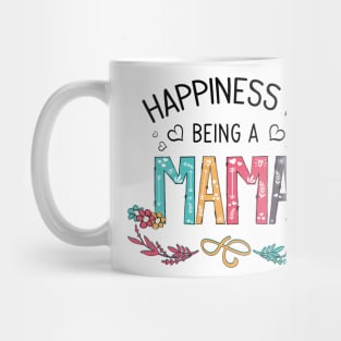 Happiness Is Being A Mama Wildflowers Valentines Mothers Day Mug